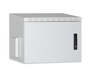 9U wall mounting cabinet, outdoor, IP55 579x600x600 mm, color grey (RAL 7035)