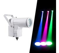 9w Led Pinspot Luz Rgb Foco Bola de Espejos para Discoteca, Proyector Spotlight con Motor para Escenario y Casa