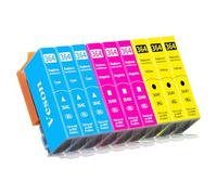 9X 364XL Cartuchos de Impresora compatibles con los Cartuchos HP 364XL para Photosmart 5520/10, 6510/20, 7510/20, Deskjet 3520, 3070A, 3522, Officejet 4610/20/22 (3 Cian, 3 Amarillo, 3 Magenta)