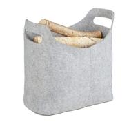 9x Bolsas para leña con asas, Práctica bolsa de fieltro para transportar