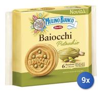 9X Multipack Mulino Bianco Galletas Baiocchi Gr 168 Pistachos