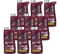 9x1 Litro Original MANNOL Aceite De Transmisión Maxpower 4x4 75W-140 API GL 5 LS