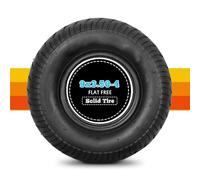 9x3.50-4 Flat Free Lawnmower Tire | 9" x3-1/2 Inch Solid Tire for Lawn Mower Electric Scooter | 9" x 3-1/2" Tubeless Tire for Mini Tractor Hand Trucks Mini ATV