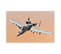 A-10 Thunderbolt II - Lienzo artístico de avión y arte de pared, impresión moderna para decoración de dormitorio familiar, sin marco, 60 x 90 cm