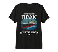 A 1912 Vintage Titanic Viaje Crucero Barco Hijo niña niños Camiseta Premium