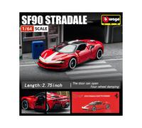 (A-20) 1:64 Ferrari SF90 Stradale 1959 Cadillac Eldorado Elvis Corvette Modelo de coche de aleación