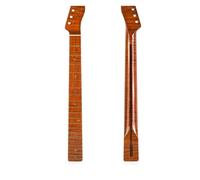 A 21 Trastes De Una Pieza, Incrustaciones De Cuello De Arce Flameado, Puntos De Abulón, Amarillento Brillante Para Instrumento Musical De Guitarra Eléctrica