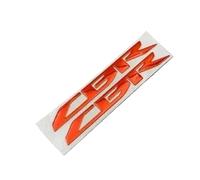 A.3D CBR Letter Sticker For Honda CBR 650 300 600 1000 RR Motorcycle Logo Sticker Fuel Tank Decorative Decals/c(Rojo)