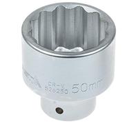 A-526250 Estriada Llave de Vaso Sw 50Mm 3/4" 12kant Llave Llave Tuercas Llave Tuercas Llave Vaso de Impacto Steckschlüsselnuss Exterior Vielzahnnuss Doble Hexagonal