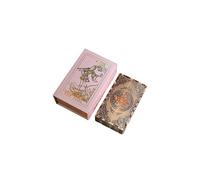 (A)78 Tarot Cards with Guidebook, PVC Waterproof Anti-Wrinkle Luxury Gold Foil Classic Rider Waite Tarot Cards Deck with Exquisite Box for Beginners a