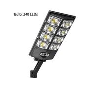 (A-8 Head-240 LED) NUEVAS luces LED solares para exteriores, impermeables, 20 000 lm, luz de pared súper