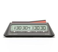 A&A Digital Chess Clock Timer with 36 Tournament Modes, Stylish Minimalist Design with Rocker, Portable Timer for Chess & Board Games (Black)