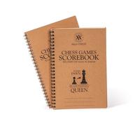 A&A Libreta de Notas de ajedrez ：Chess Notation Pad, 50 Games Sheets 100 Moves to Track and Record / 5.5 x 8.25 in.