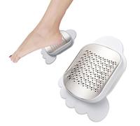 A/A Limas de pie de acero inoxidable para pedicura y lima de pie de doble cara, removedor de piel dura, herramienta profesional para el cuidado de los pies para piel dura y raspador de pies agrietados secos