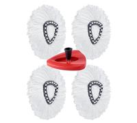 A aBlumen Pack de 4 Cabezas de Fregona Microfibra, Compatibles con Vileda Turbo 2in1, EasyWring Clean, Fregona Vileda con Pedal, Suelos de Madera y Baldosas, Recambio Fregona Vileda, y O-Cedar