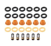 A ABSOPRO 021906031A 1 Juego De Kit De Reparación De O-Ring Para VOLKSWAGEN CORRADO 1992-1995 Para VOLKSWAGEN GOLF 1995-1998 Sello De Inyector De Combustible O-Ring Metal Goma