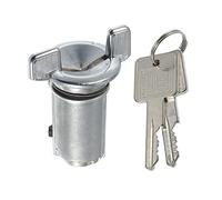 A ABSOPRO 1 Bloqueo Cilindro De Encendido Con Llaves Para Jeep 87-95 | Metal, Plateado, 55.4x35.7mm, OE LC1426, Para Jeep: Wrangler, CJ7, Cherokee, CJ5, Wagoneer, J10 J20, Scrambler (1976-1995)