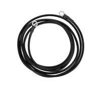 A ABSOPRO 1 Cable De Inversor De Batería De 10 Awg Calibre 8Ft 5/16" Lug Cable De Batería Universal para Coche Vehículo Barco RV Solar Cobre Estañado Negro Reemplazo de artículo