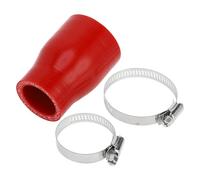 A ABSOPRO 1 Juego 32-45mm/1.26"-1.77" Id 76mm/2.99" Longitud 0 Grados Manguera De Silicona Roja Para Coche Con Abrazaderas Manguera De Refrigerante Universal