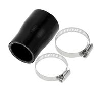 A ABSOPRO 1 Juego 38-45mm/1.50"-1.77" Id 76mm/2.99" Longitud 0 Grados Manguera De Silicona Para Automóvil Negra Con Abrazaderas Manguera De Refrigerante Universal