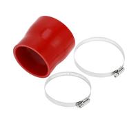 A ABSOPRO 1 Juego 70-80mm/2.76"-3.15" Id 76mm/2.99" Longitud 0 Grados Manguera De Silicona Roja Para Coche Con Abrazaderas Manguera De Refrigerante Universal