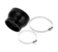 A ABSOPRO 1 Juego 76-102mm/2.99"-4.02" Id 76mm/2.99" Longitud 0 Grados Manguera De Silicona Negra Para Coche Con Abrazaderas Manguera De Refrigerante Universal