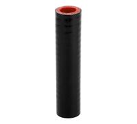 A ABSOPRO 1 Pc 18mm/0.71" Id 127mm/5" Length 0 Degree Negro Rojo Manguera De Silicona Para Refrigerante De Coche Universal
