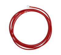 A ABSOPRO 1 Pc Cable De Inversor Batería 10 AWG Calibre 10Ft 5/16" Terminal Batería Universal para Vehículos Automóviles Barcos Vehículos Recreativos Y Solares Cobre Estañado Rojo Reemplazo