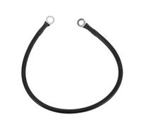 A ABSOPRO 1 Pc Cable De Inversor De Batería 5 Awg Calibre 1.5Ft 3/8" Lug 5/16" Lug Cable De Batería Universal para Coche Vehículo Barco RV Solar Cobre Estañado Negro Reemplazo de artículo