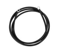 A ABSOPRO 1 Pc Cable De Inversor De Batería 5 Awg Calibre 8Ft 3/8" Lug 5/16" Lug Cable De Batería Universal para Vehículo De Coche Barco RV Solar Cobre Estañado Negro Reemplazo de artículo