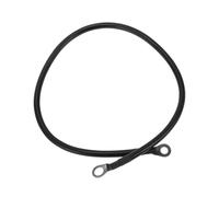 A ABSOPRO 1 Pc Cable De Inversor De Batería 6 AWG Calibre 2Ft 3/8" Lug 5/16" Lug Cable De Batería Universal para Coche Vehículo Barco RV Solar Cobre Estañado Negro Reemplazo de artículo