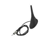 A ABSOPRO 1 Pc Montaje de Antena de Señal de Radio Am/FM 2.6" Antena de Radio de Coche con Cable de 11.8" Negro Caucho ABS Metal Reemplazo artículo