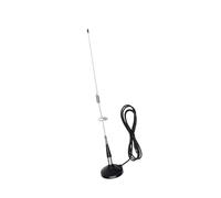A ABSOPRO 1 Pc Universal Ventosa Señal Antena Coche Camión Radio Coche Aérea Montaje Tono Plata 55cm Reemplazo de artículo
