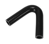 A ABSOPRO 1 Pcs 19mm/ 0.75" Id 120mm/4.72" Longitud 135 Grados Manguera De Silicona Negra Para Coche Universal