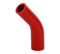 A ABSOPRO 1 Pcs 32mm/1.26"-38mm/1.5" ID 90mm/3.54" Longitud 45 Degrees Red Car Silicone Hose Coolant Hose Universal