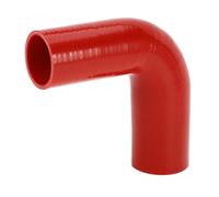 A ABSOPRO 1 Pcs 51-57mm/2.01"-2.24" Id 150mm/5.91" Longitud Manguera De Silicona Roja De 90 Grados Para Coche Universal