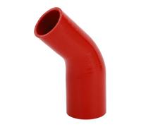 A ABSOPRO 1 Pcs 51mm/2.01"-63mm/2.48" ID 102mm/4.02" Longitud 45 Degrees Manguera De Silicona Roja Para Refrigerante De Coche Universal