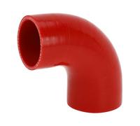 A ABSOPRO 1 Pcs 57-63mm/2.24"-2.48" Id 90mm/3.54" Longitud 90 Grados Manguera De Silicona Roja Para Refrigerante De Coche Universal