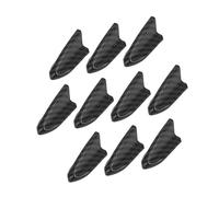 A ABSOPRO 10 Piezas De Antena Falsa De Aleta De Tiburón Universal Montaje 2.1" Aérea Solo para Decoración Patrón De Fibra De Carbono Negro Reemplazo artículo