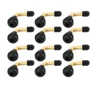 A ABSOPRO 12 Piezas Universal Pvr70 Tubeless Válvula De Neumático Coches Bicicletas Motos Remolques Tubeless Válvula De Neumático, Acero Inoxidable En Tono Dorado