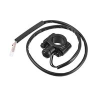 A ABSOPRO 1uds 7/8" Motocicleta Manillar Interruptor Ensamblaje Aluminio Aleación Negro