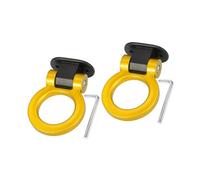 A ABSOPRO 2 Conjunto Dorado círculo Forma Coche Gancho Remolque Decoración Parachoque Pegatina Reemplazo de artículo