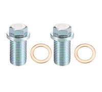 A ABSOPRO 2 Juegos M14x1.5 Motor Aceite Drenaje Tapón con Arandela para Mercedes-Benz