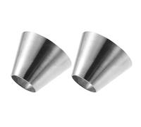 A ABSOPRO 2pcs Tubo de Escape de Codo Reductor Concéntrico para Coche 1,5"-3" DE