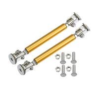 A ABSOPRO 3"-5" 75mm Coche Delantero Parachoques Labio Divisor Puente Varilla Dorado Tono - 2uds