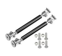 A ABSOPRO 3"-5" 75mm Coche Delantero Parachoques Labio Divisor Puente Varilla Negro - 2uds
