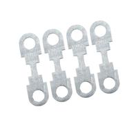 A ABSOPRO 4pcs 120a fusible plano tira metal tono plateado para auto automotriz dc 32 v universal Reemplazo de artículo