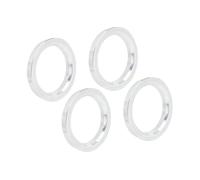 A ABSOPRO 4Pcs 73.1 a 57.1 mm Aluminio Aleación Coche Cubo Centrado círculos Anillos de Centrales Reemplazo de artículo