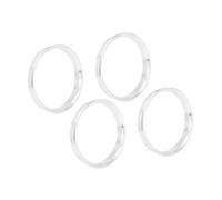 A ABSOPRO 4Pcs 73.1 a 67.1 mm Aluminio Aleación Coche Cubo Centrado círculos Anillos de Centrales Reemplazo de artículo