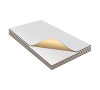 A ABSOPRO 5 Piezas 276Mil 7mm 1.08 Pies Cuadrados Material De Escudo Térmico De Aluminio Para Aislamiento Acústico De Coche Universal Para Capó Aleta Y Cubierta De Barco 15.75"X9.84"